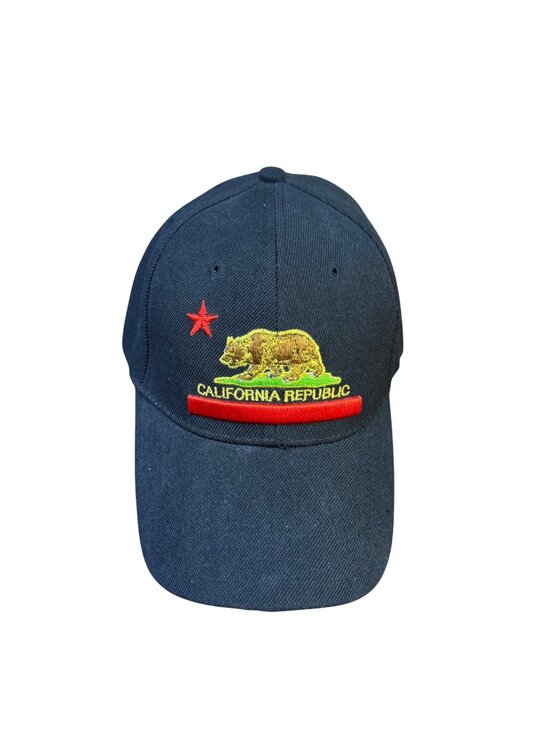 SNCO Other - SNCO Unisex Black California Republic Embroidered Cap One Size Adjustable